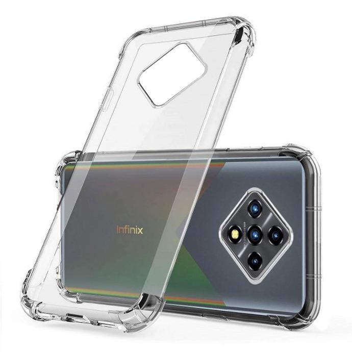 [PO7BIZRO8] Infinix Zero 8 Transparent Silicone Mobile Pouch