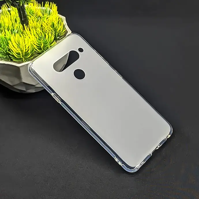 LG V40 Matte Transparent Case Mobile Pouch