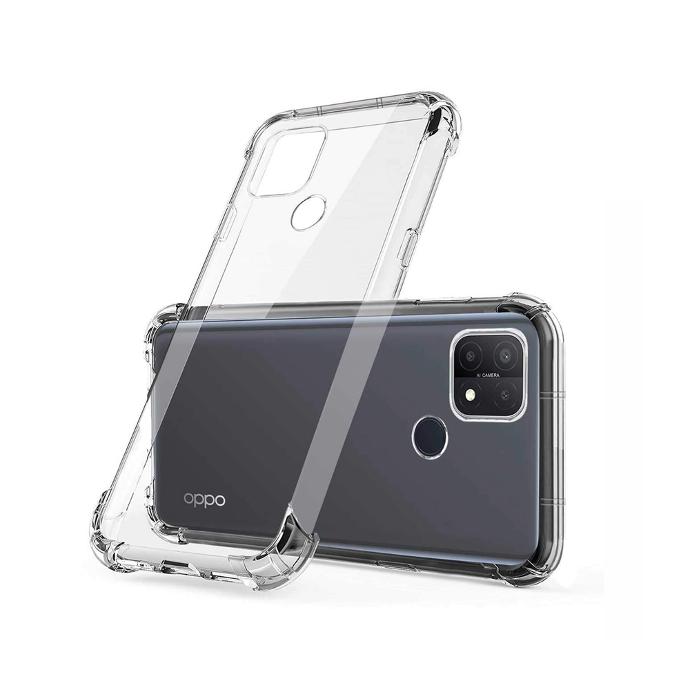 Oppo A15 Transparent Silicone Mobile Pouch