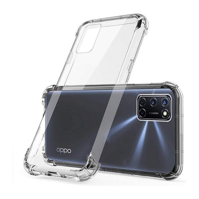 Oppo A52 Transparent Silicone Mobile Pouch