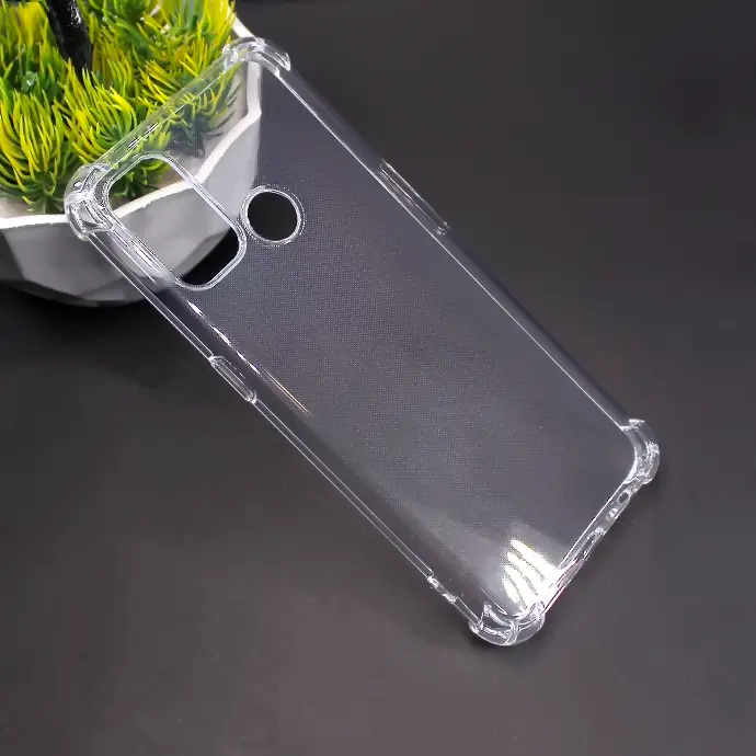 Oppo A53 Transparent Silicone Mobile Pouch