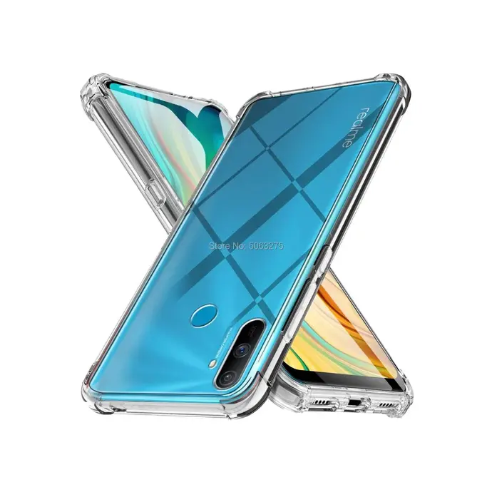 [PO7BORELMEC3] Oppo Realme C3 Transparent Silicone Mobile Pouch