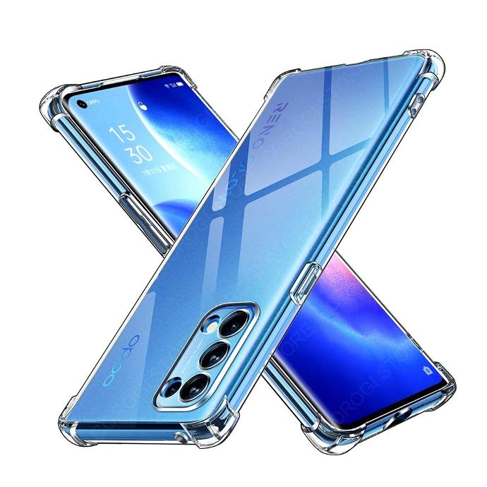 [PO7BORNO4] Oppo Reno 4 Transparent Silicone Mobile Pouch