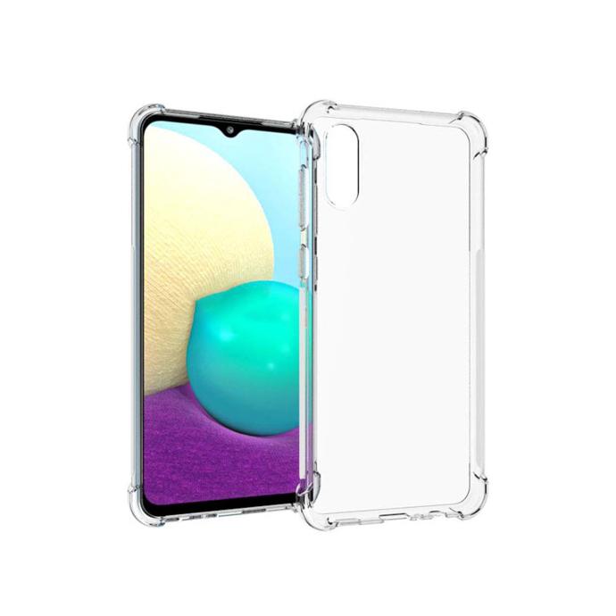Samsung A02 Transparent Silicone Mobile Pouch