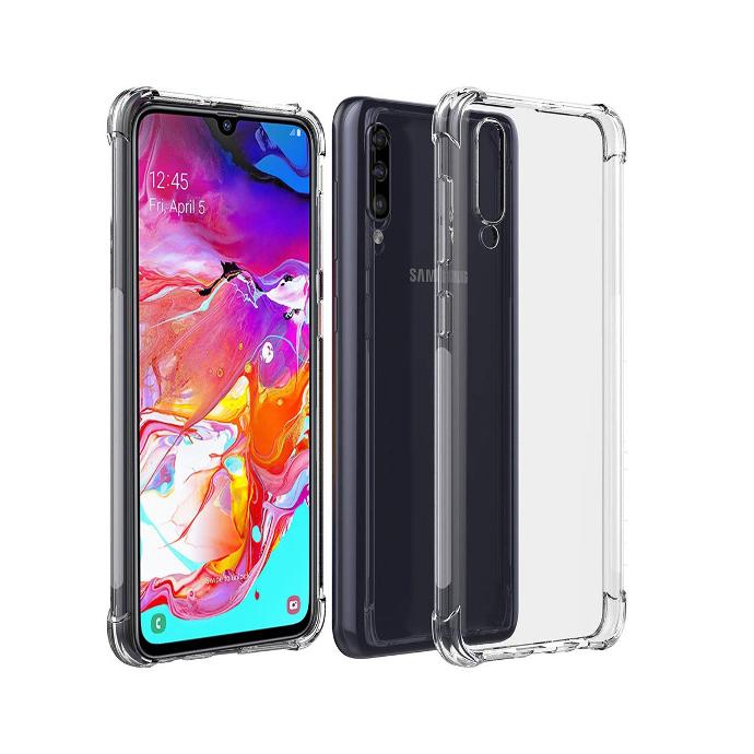 Samsung A70 Transparent Silicone Mobile Pouch