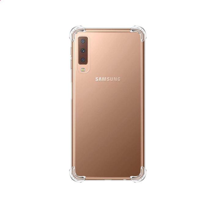 Samsung A7 2018 Transparent Silicone Mobile Pouch