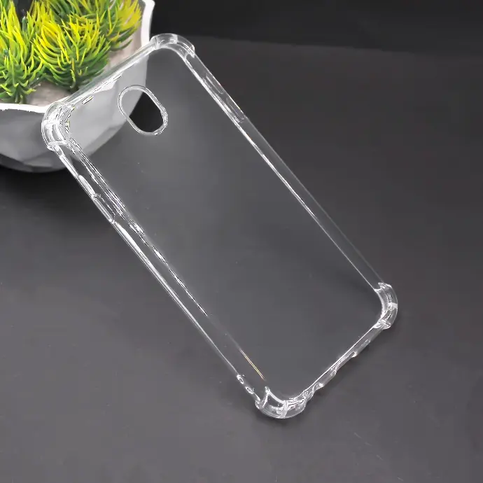 Samsung J7 Pro Transparent Silicone Mobile Pouch