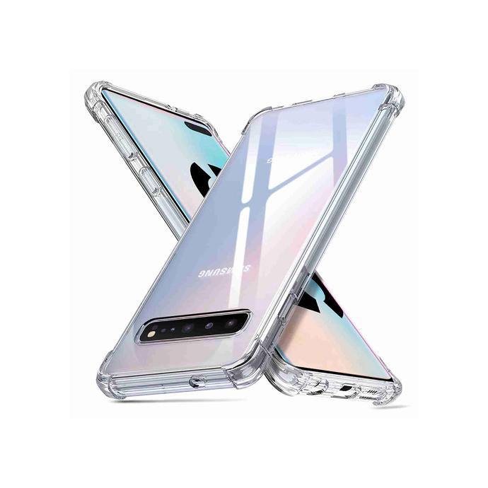 [PO7BSS10PL] Samsung S10 Plus Transparent Silicone Mobile Pouch