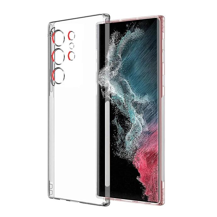 [PO7BSS22U-10] Samsung Galaxy S22 Ultra keliluo PC Clear Hard Anti Fall Transparent Back Case