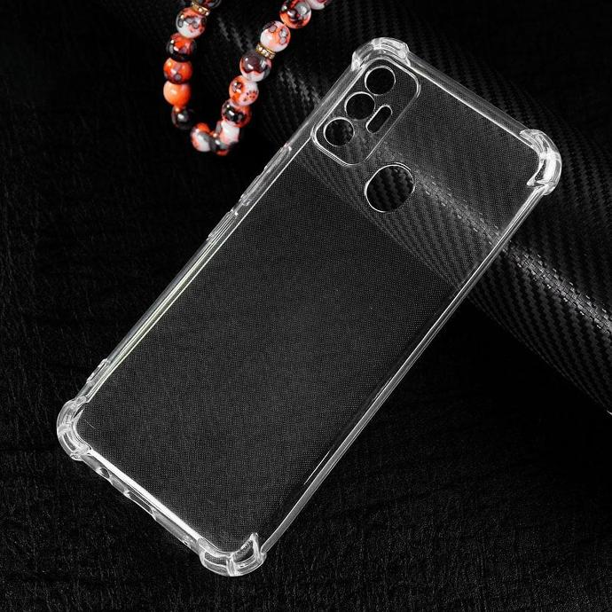 Tecno Spark 7 Transparent Silicone Mobile Pouch