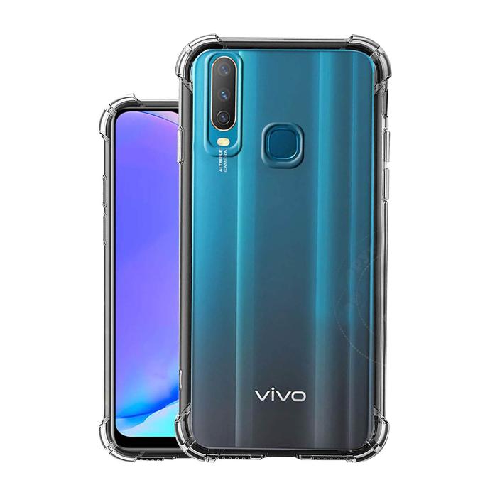 Vivo Y17 Transparent Silicone Mobile Pouch
