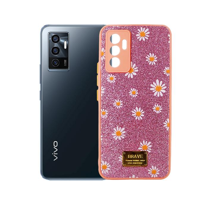 [PO8BVIV23E-2-22] Vivo V23E Ladies Fancy Case Mobile Pouch (Baby Pink)