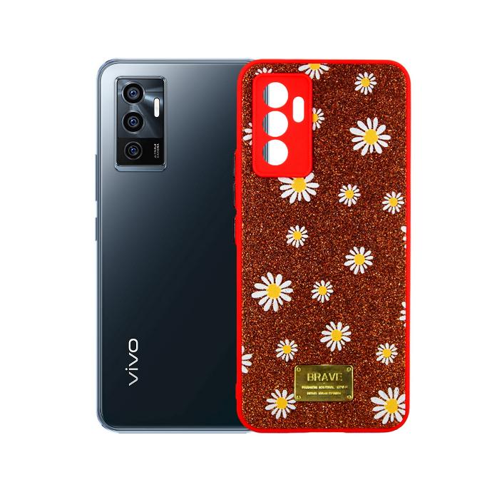 Vivo V23E Ladies Fancy Case Mobile Pouch (Red)