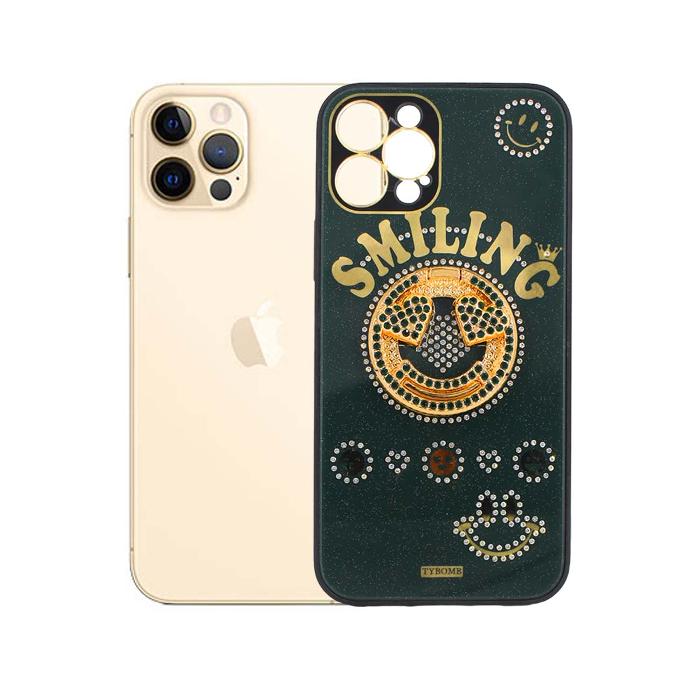 [PO9BIP12PR-1-11] Iphone 12 Pro Fancy Night Glow Mobile Pouch (Green)