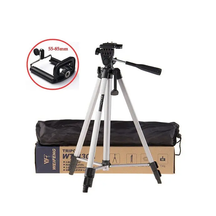 4FT Tripod Mobile Stand - Adjustable for Smartphones & Cameras