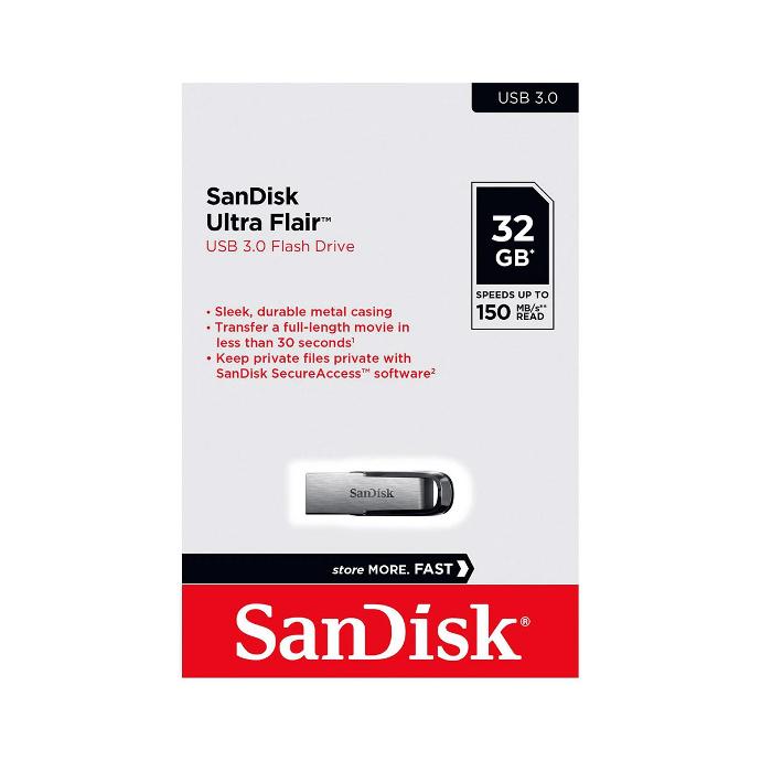 SanDisk 32GB USB Flash Drive - Reliable Storage with One-Year Warranty