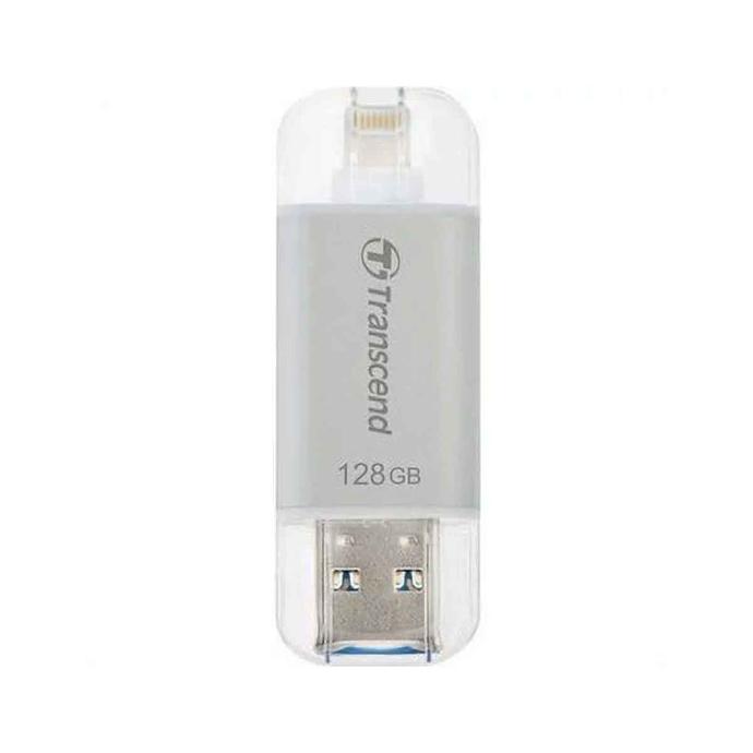 [UST128G3C-1] Transcend 128GB 2-in-1 Lightning USB Flash Drive - Versatile Storage Solution