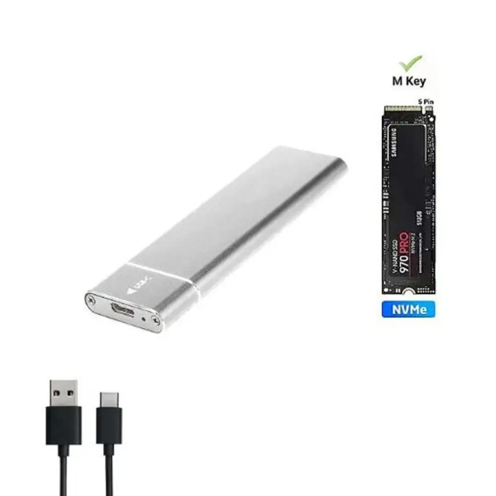 Basic Metal External Case Of Laptop SSD M2 