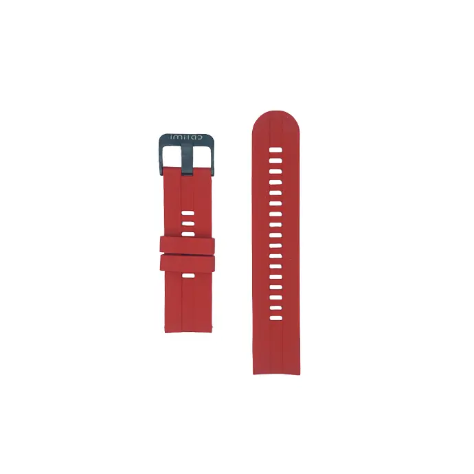 20-22mm Red Rubber Watch Straps - Stylish & Durable Replacement