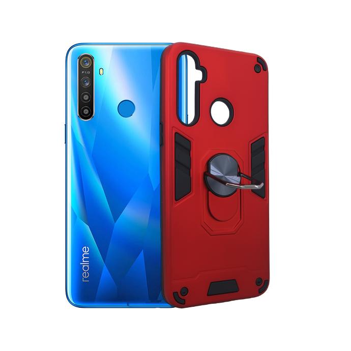 Oppo Realme 5/6I/C3//5S Armor Back Case (Red)