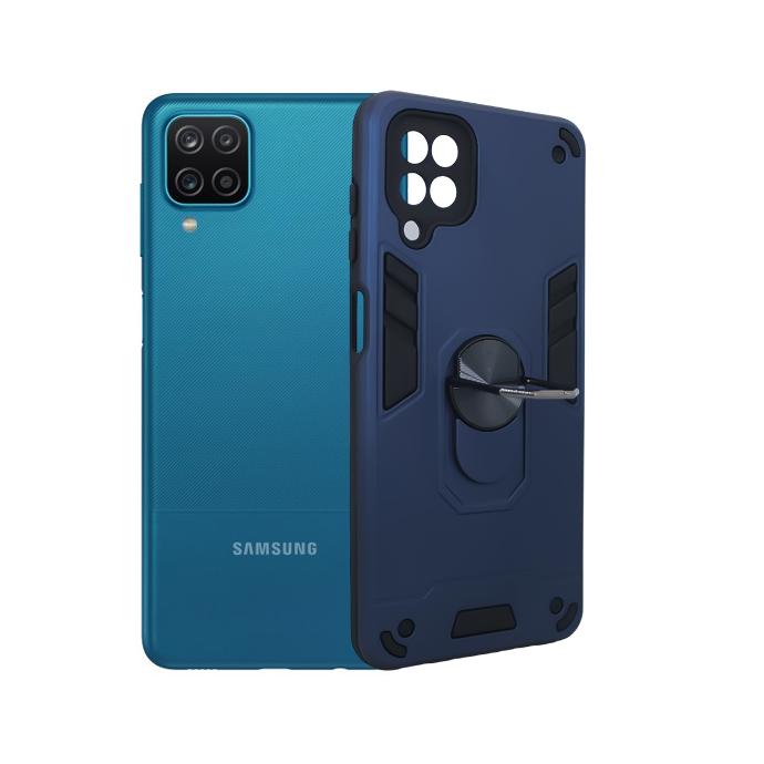 Samsung A12 Armor Back Case (Navy Blue)