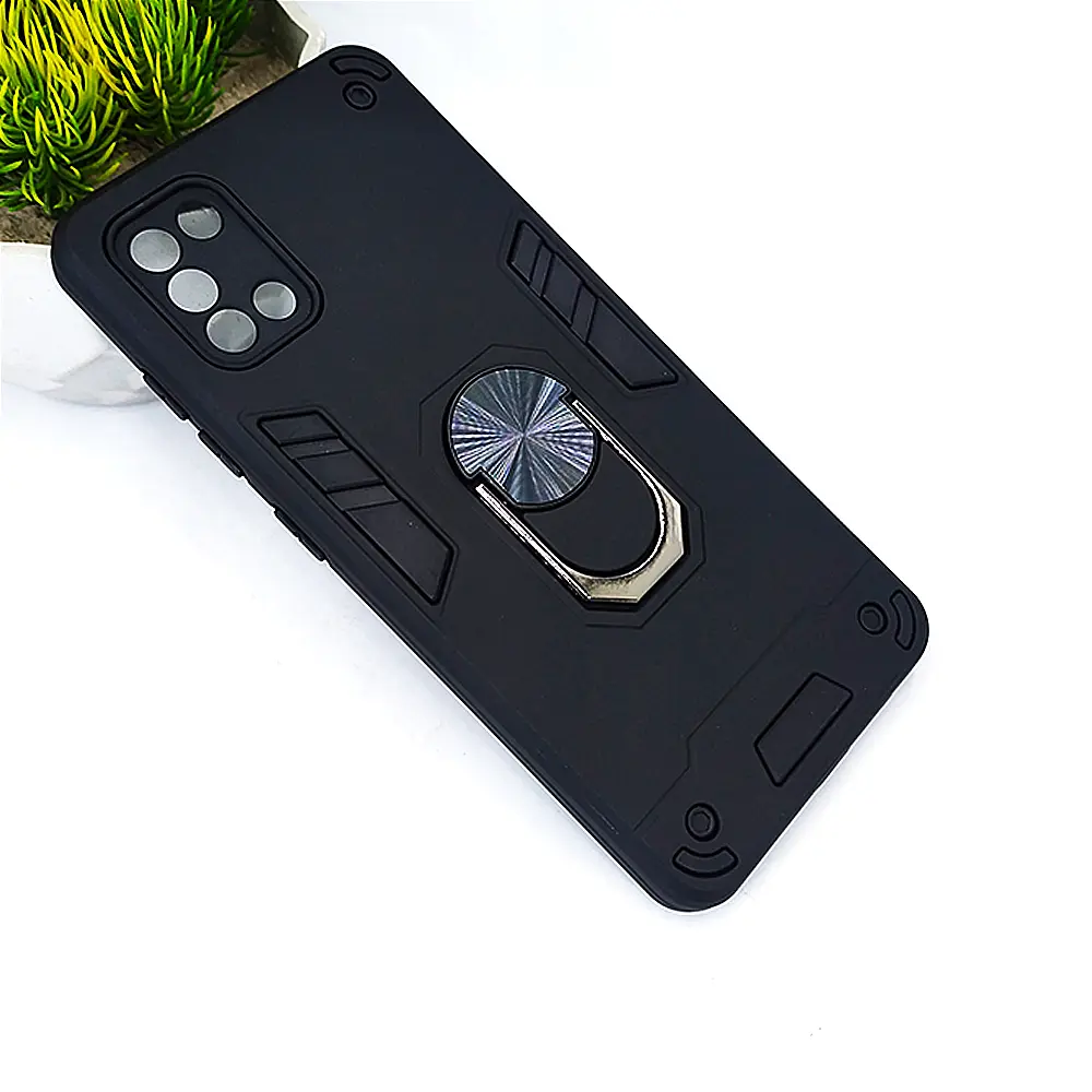 Samsung A31 Armor Back Case  (Black)