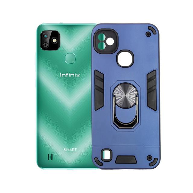 [PO39BiSMRTHD-1-17] Infinix Smart HD Armor Back Case (Navy Blue)