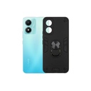 Vivo Y02S Armor Back Case (Black)