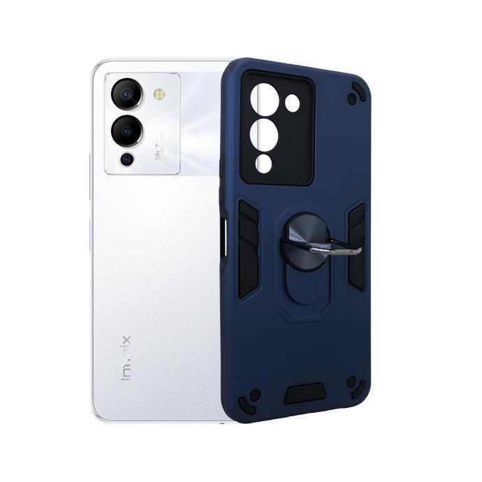 [PO39BiNOT12G96-1-17] Infinix Note 12 G96 Armor Back Case (Navy Blue)