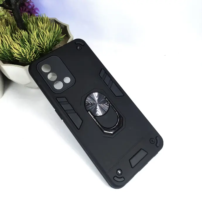 Oppo F19/A95/A74 Armor Back Case (Black)