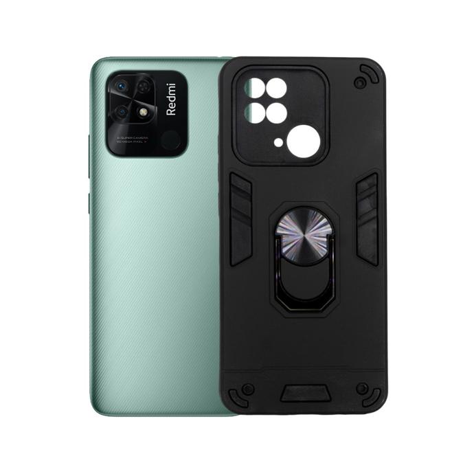 Redmi 10C Armor Back Case (Black)