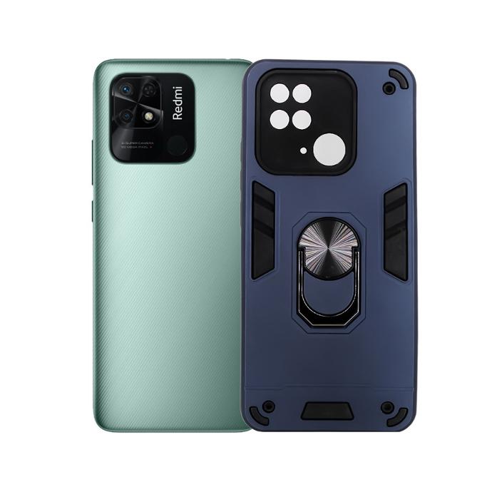 [PO39BMi10c-1-17] Redmi 10C Armor Back Case (Navy Blue)