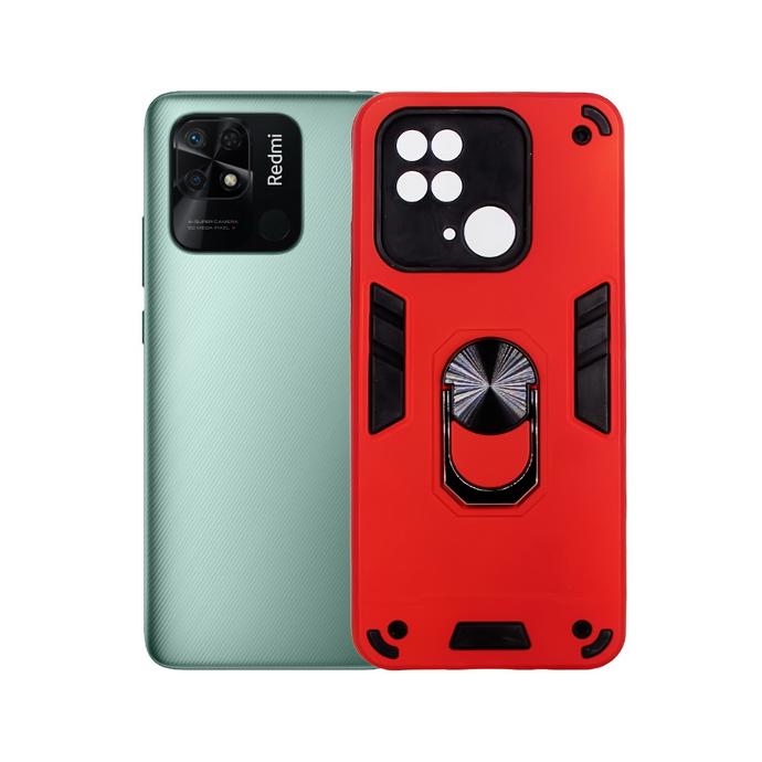 [PO39BMi10c-1-4] Redmi 10C Armor Back Case (Red)