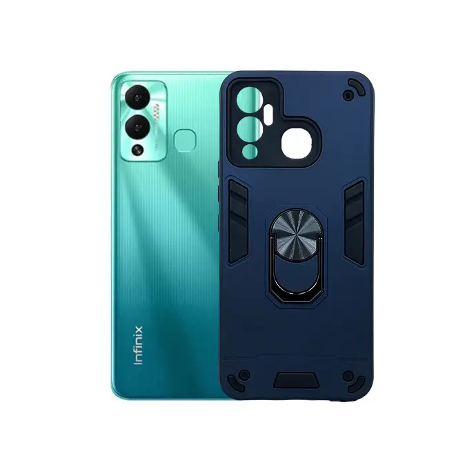 [PO39BiHOT12PY-1-17] Infinix Hot 12 Play Armor Back Case (Navy Blue)