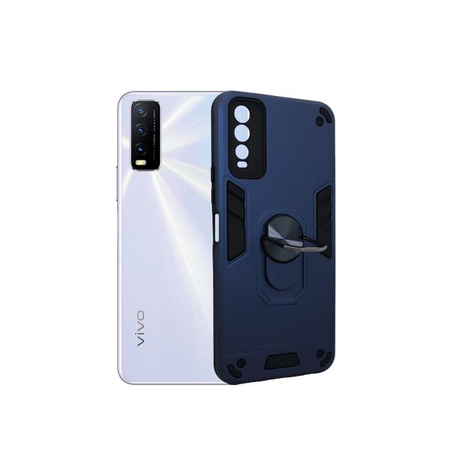 Vivo Y20/Y20S/Y12S Armor Back Case (Navy Blue)