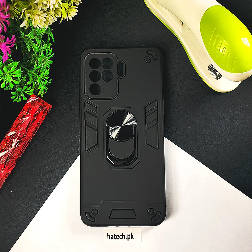[PO39BOF19PR-1-2] Oppo F19 Pro Armor Back Case (Black)