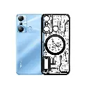 Infinix Hot 20i CD-Chrome Clock Design Back Case (Black)