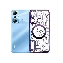 Infinix Hot 20i CD-Chrome Clock Design Back Case (Purple)