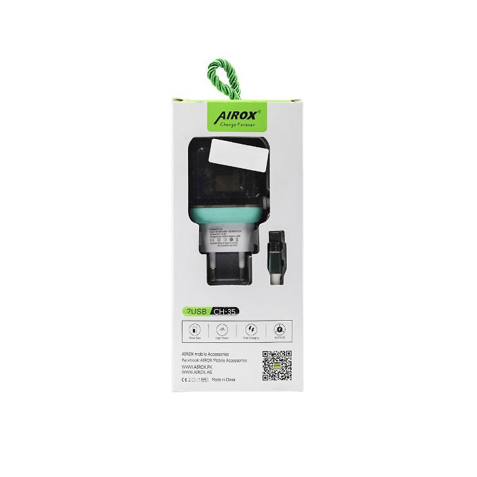 [C1C3M1ARX-1] Airox CH-35 Fast Charger - 2 Extra USB Ports, 2.4A Power Delivery