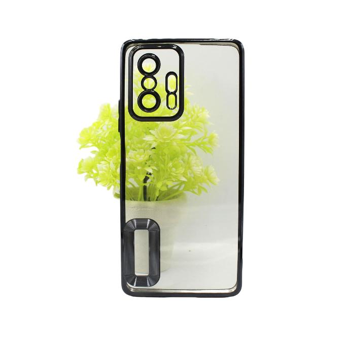 Redmi 11T CD Chrome Back Case (Black)