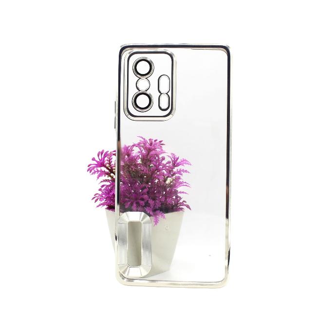 Redmi 11T CD Chrome Back Case (Silver)