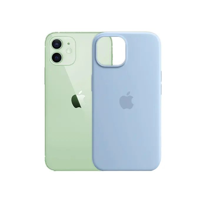 [PO23BiPXiR-1-16] Iphone 11 Official Soft Silky Back Case (Sky Blue)