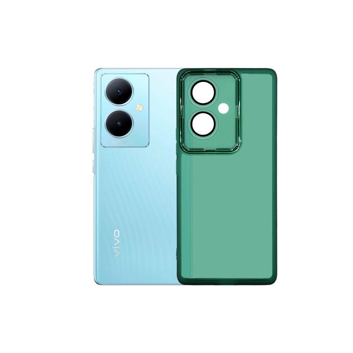 Vivo Y78/Y78E/V29 Clear Colour Transparent Case (Green)