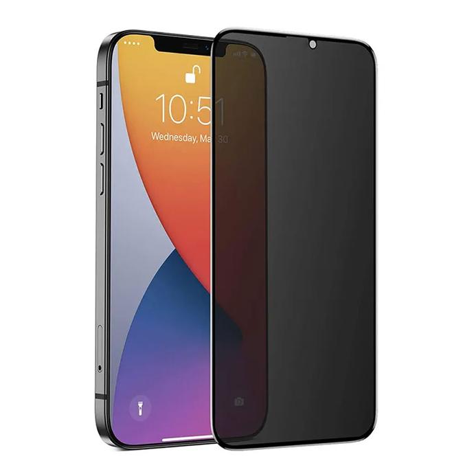 [PL13IP13PR-8-2] iPhone 13 & 13 Pro / 14 / 16E Black Bull Privacy Glass Protector - Ultimate Screen Defense