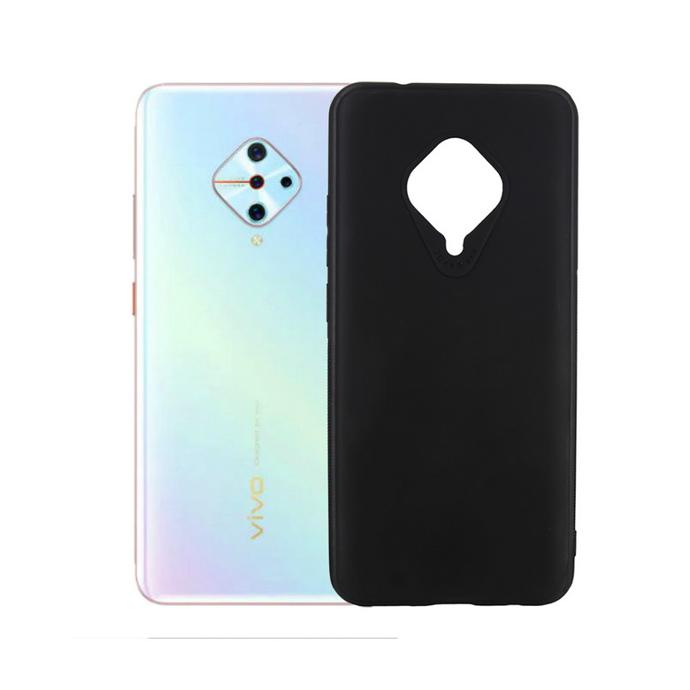 [PO4BVIS1PR-4-2] Vivo S1 Pro/Y51 Soft Paper Back Case (Black)