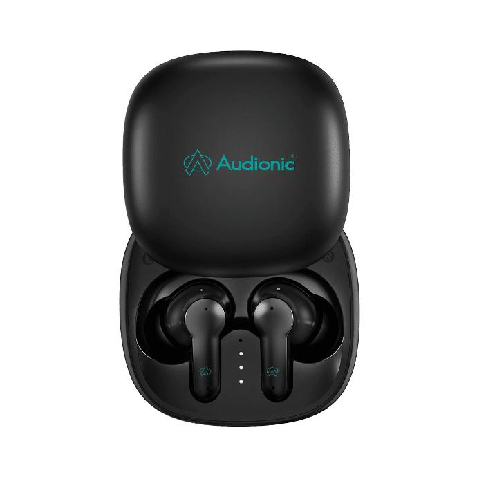 [HFB5AD8-4-2] Audionic Airbuds 550 Bluetooth Wireless Earbuds (Black)- 30H Playtime, Superior Sound