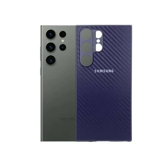 [PO26BSS23U-6-12] Samsung S23 Ultra AG Glass Lining Case (Deep Purple)