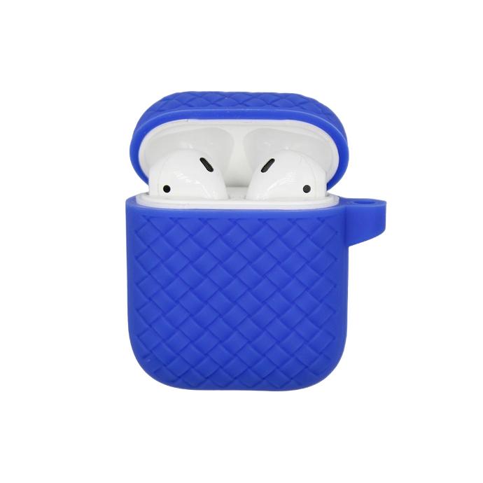 AirBuds 2 i12 Silicone Line Pattern Cover (Blue) - Stylish Protection