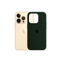 Official Soft Silky Army Green Back Case for iPhone 14 Pro Max – Slim Cover