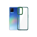 Oppo A54 New Skin Chrome Camera Ring Back Case (Green)